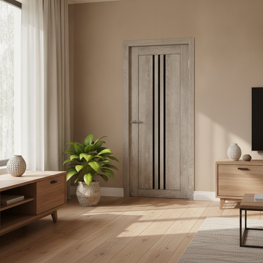 Міжкімнатні двері Оміс Smart C049 BG Дуб Димчастий — фото 2