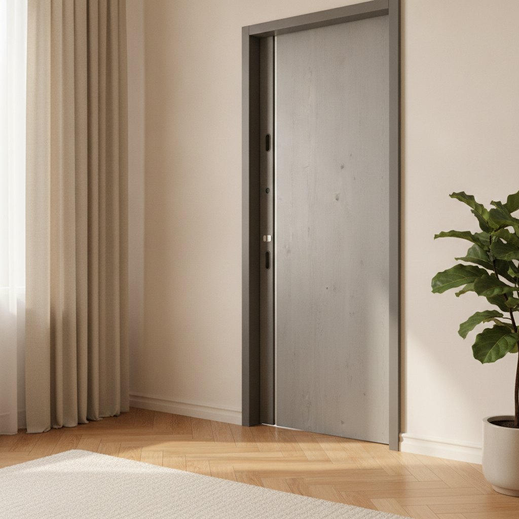 Вхідні вуличні двері Булат Термо House модель 705/428 - 1200 мм. Антрацит/Дуб полярний — фото 12