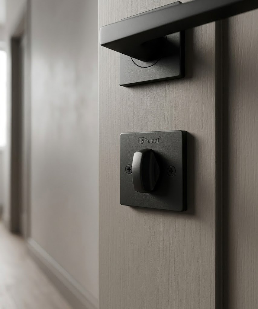 PALADII механізм міжкімнатний 96*50*18мм WC 410B PVC Kevlar BN чорний (аналог AGB) — фото 2