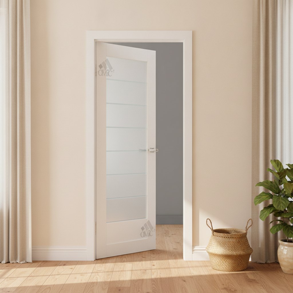 Міжкімнатні двері Оміс Deco 10 G silk matt білий — фото 2
