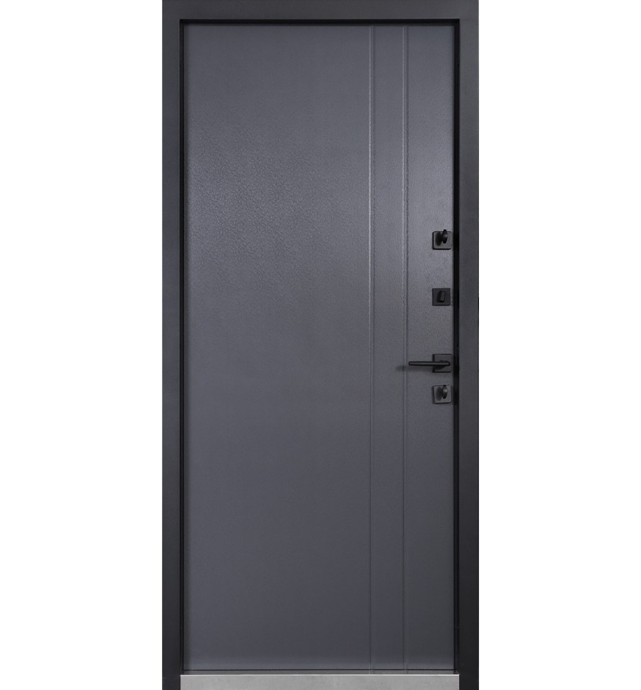 Двері вхідні Булат Котедж 710/265. Metalic anthracite/Вулична Антрацит сірий — фото 3