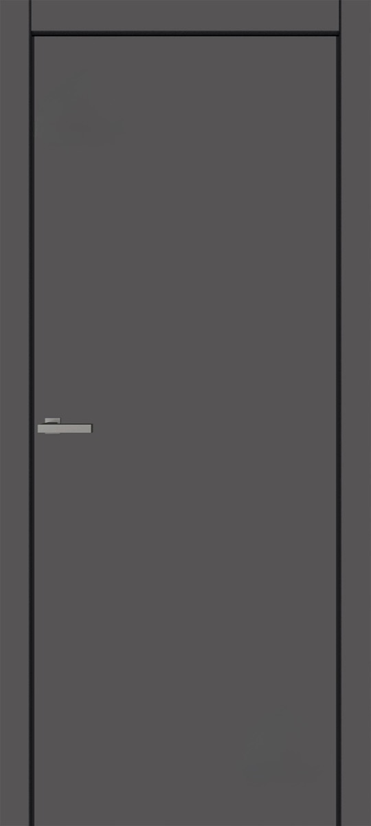 Дверное полотно FLAT ПВХ 01B черная кромка ABS 1мм us турмалин, шт