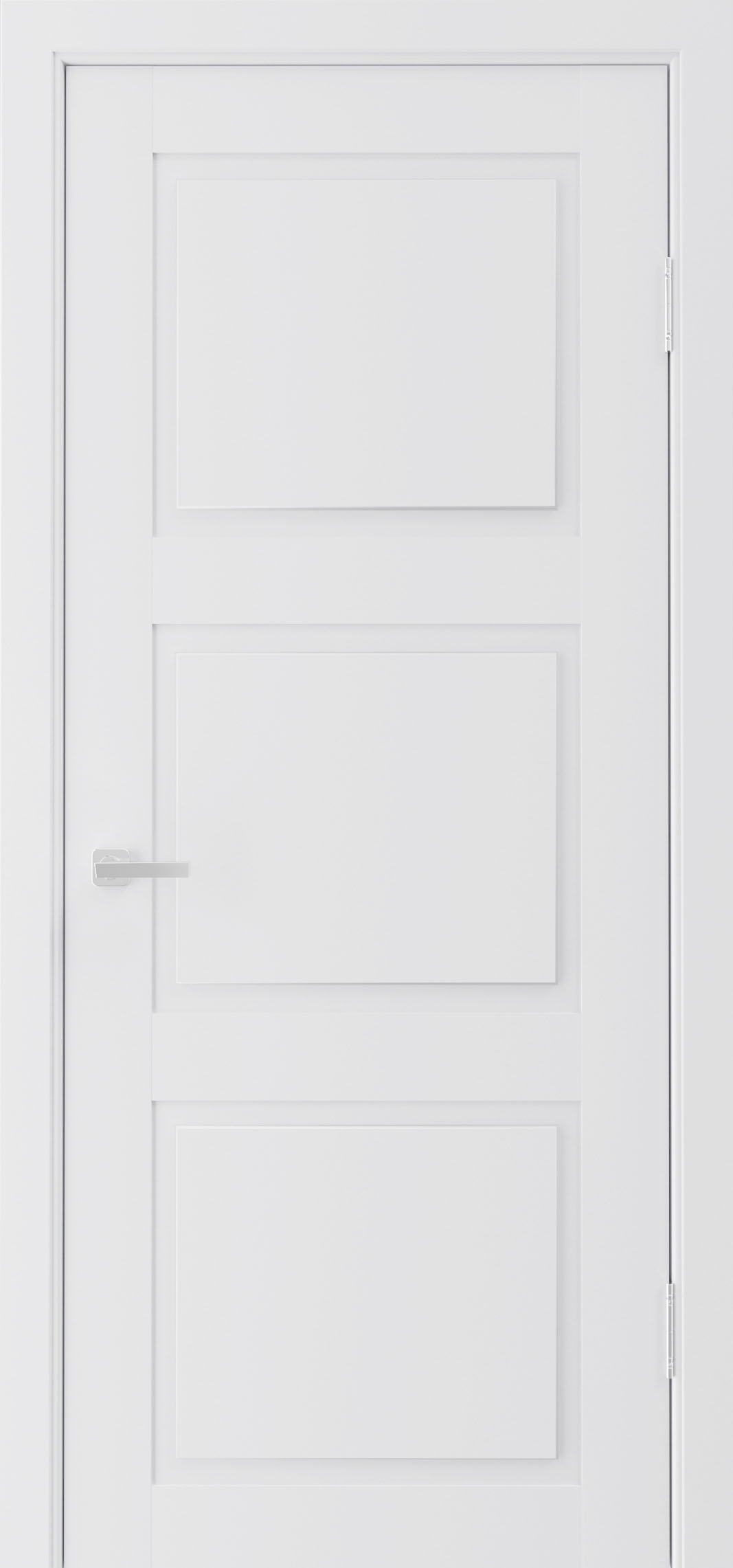 Міжкімнатні двері ALLIANCE DOORS Trio 1 (ПВХ) Білий УМ
