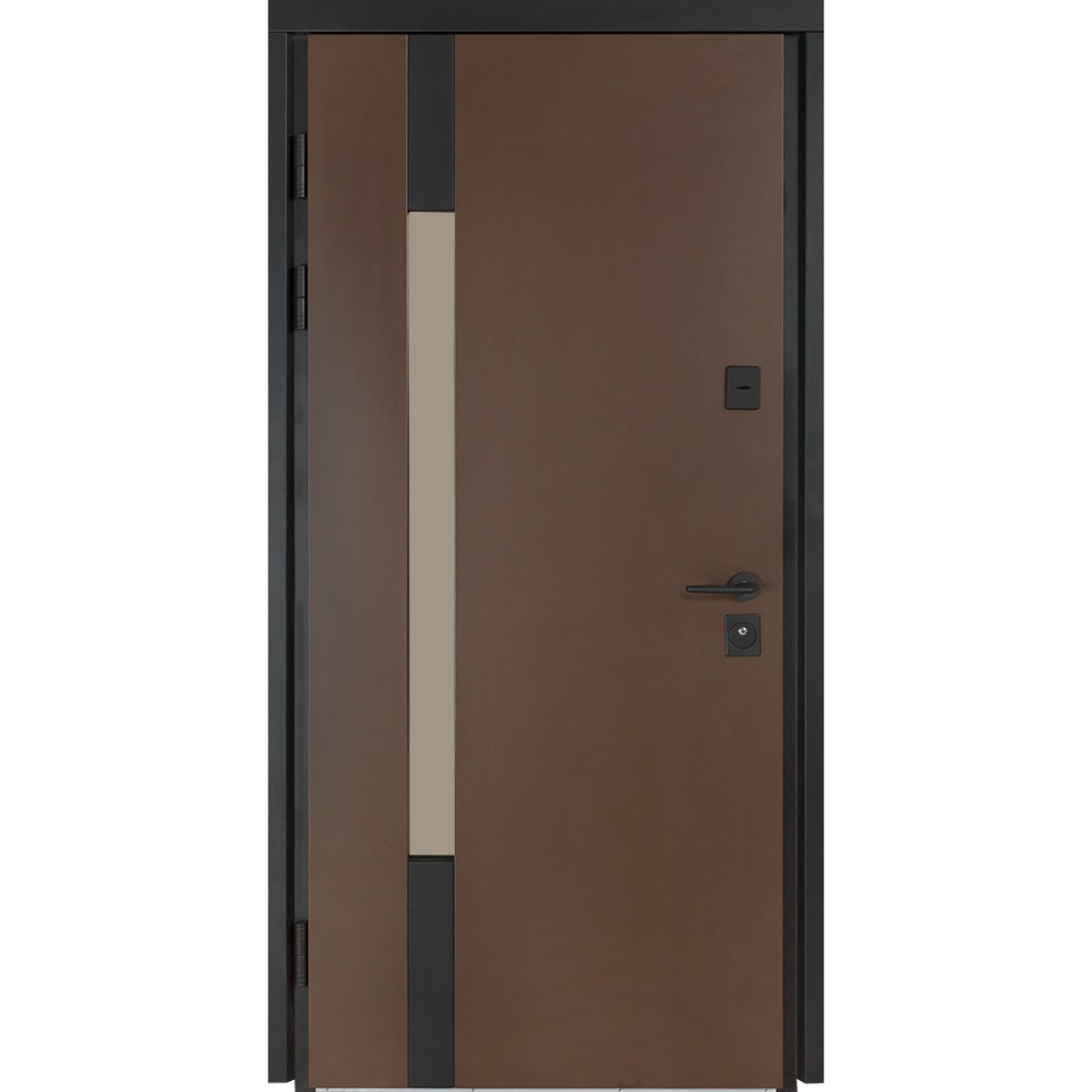 Вхідні вуличні двері Булат Котедж мод.705/431 Metalic Wood / Дуб темний