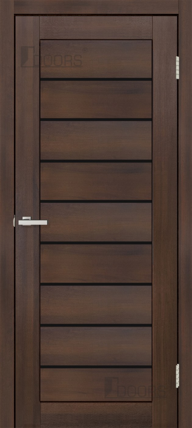 Міжкімнатні двері ОМіС Doors С 018 ПВХ BG бордо Чорне скло