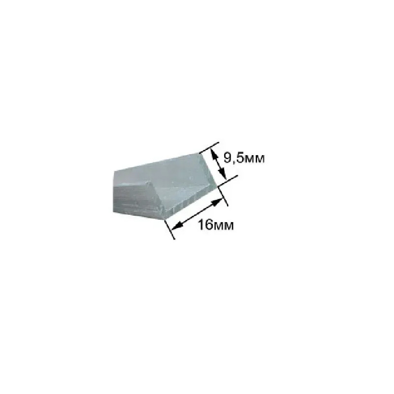 Профиль нижний DS-80кг (16*9,5мм, 0,9м)