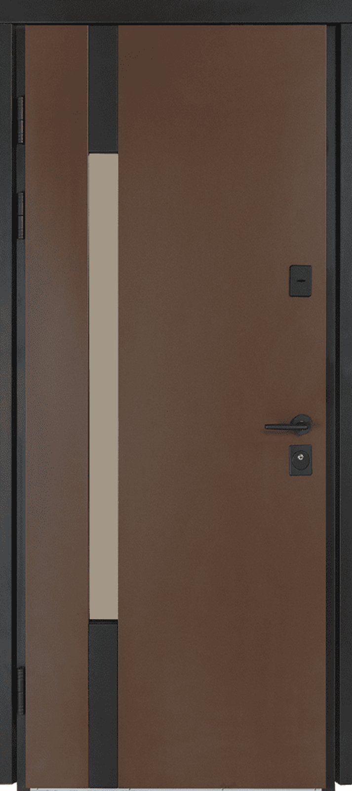 Вхідні вуличні двері Булат Котедж мод.705/431 Metalic Wood / Дуб темний