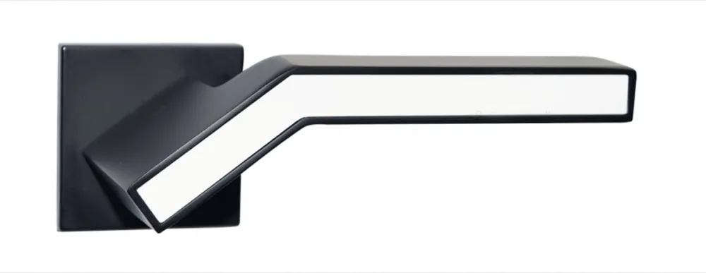 Дверна ручка TM RB QUATTRO модель Q 04.50 (пара), кмпл. MB/мат. чорний, шт