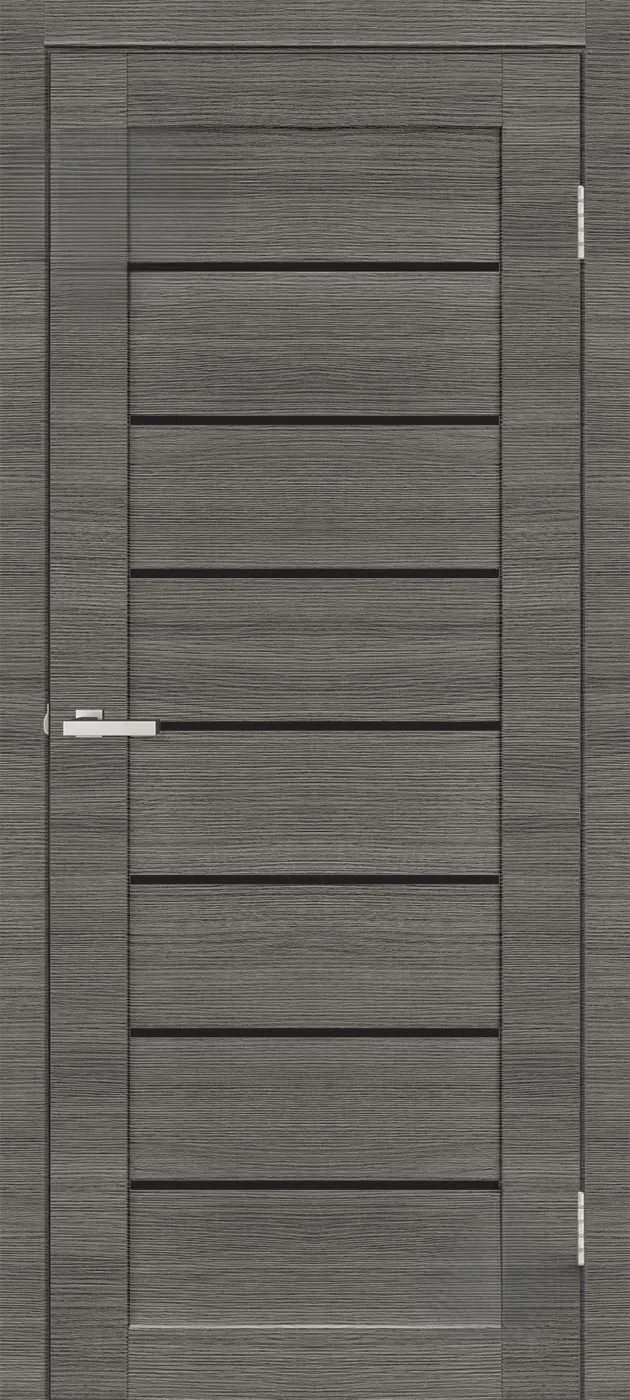 Дверне полотно Deco 10 (чорне скло) 40мм Cortex Дуб Ash Line, шт