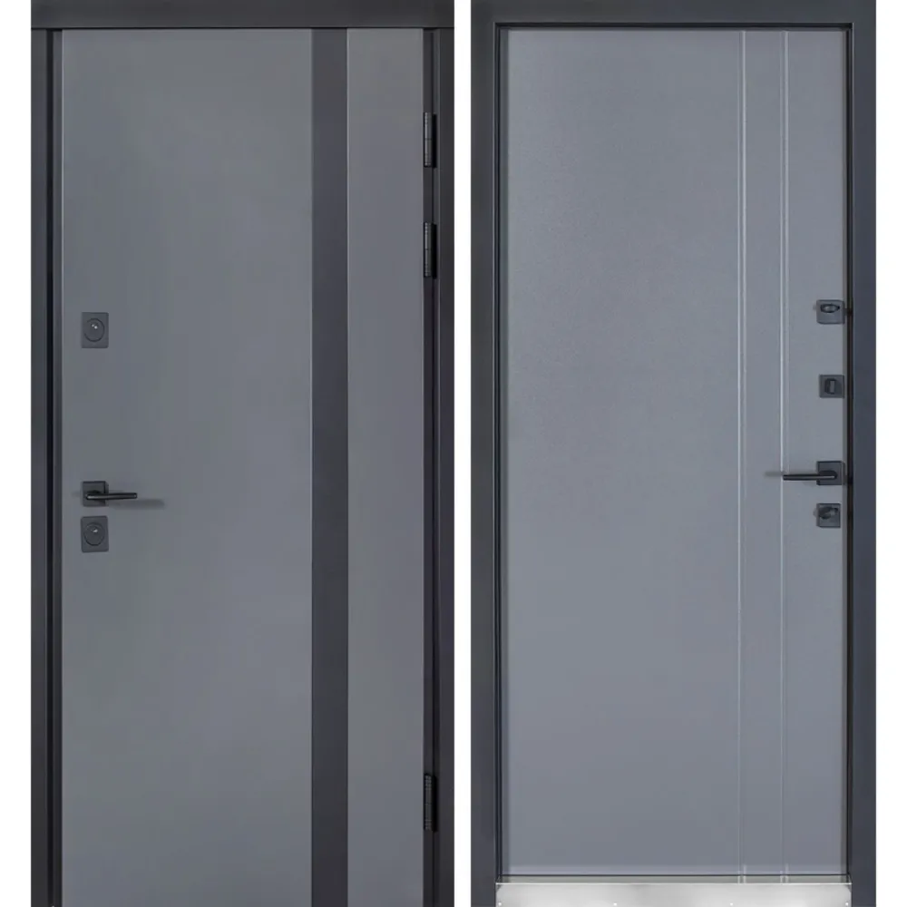 Вхідні вуличні двері Булат Котедж мод.710/265 Metalic Grey / Титан