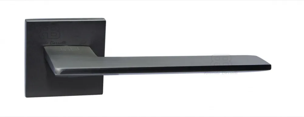 Дверна ручка TM RB QUATTRO модель Q 01.50 (пара), кмпл. MB/мат. чорний, шт