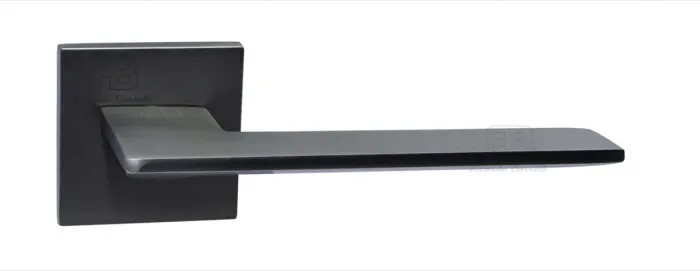 Дверна ручка TM RB QUATTRO модель Q 01.50 (пара), кмпл. MB/мат. чорний, шт